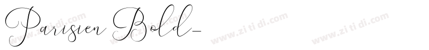 Parisien Bold字体转换